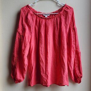 Counterparts Hot Pink Bohemian Poet Blouse Size Small